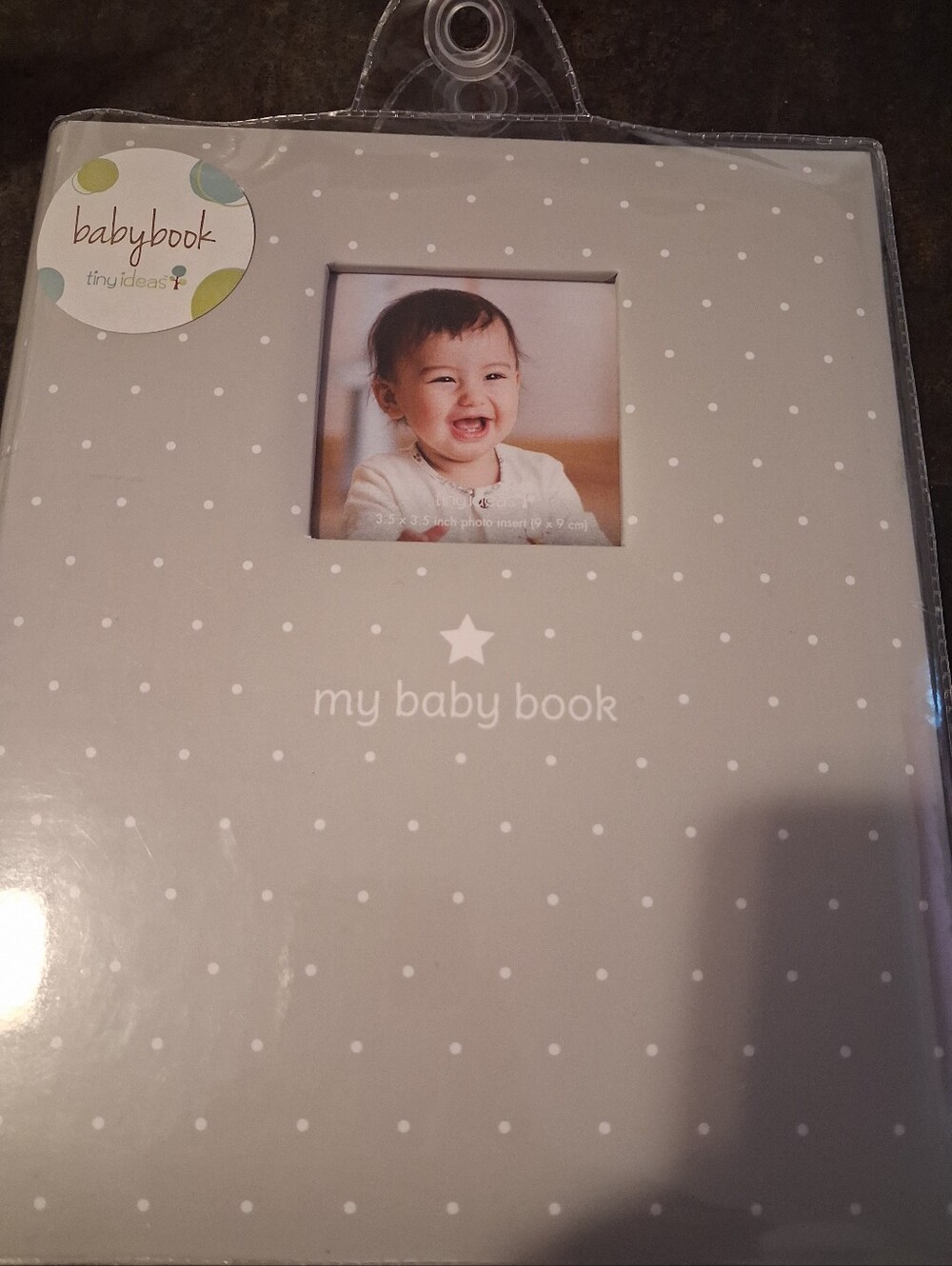 My Baby Book Photo Keepsake - Light Gray